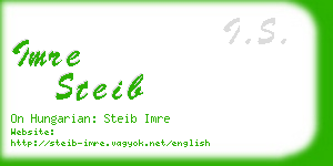 imre steib business card